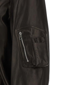 GIVENCHY - GIVENCHY - Leather bomber jacket - Men’s Outerwear
