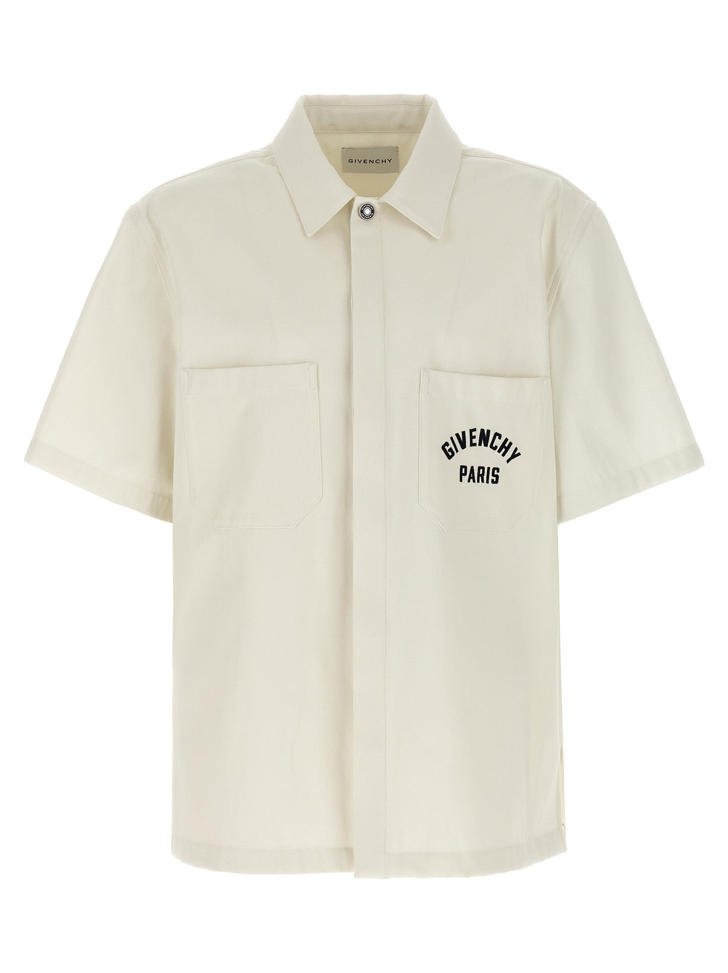 GIVENCHY - GIVENCHY - Logo embroidery shirt - Men’s Tops