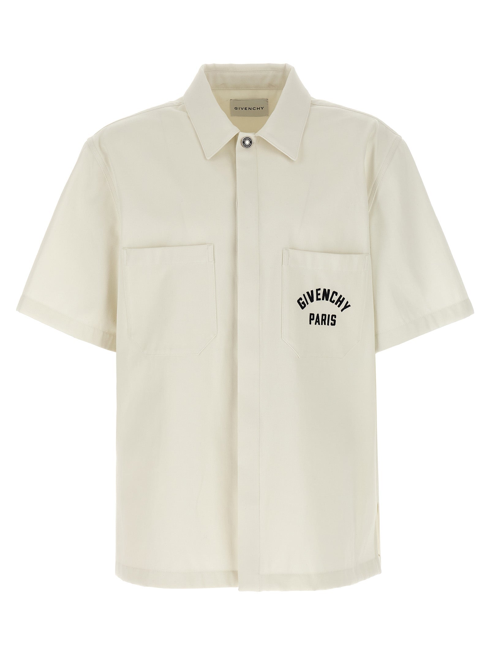 GIVENCHY - GIVENCHY - Logo embroidery shirt - Men’s Tops