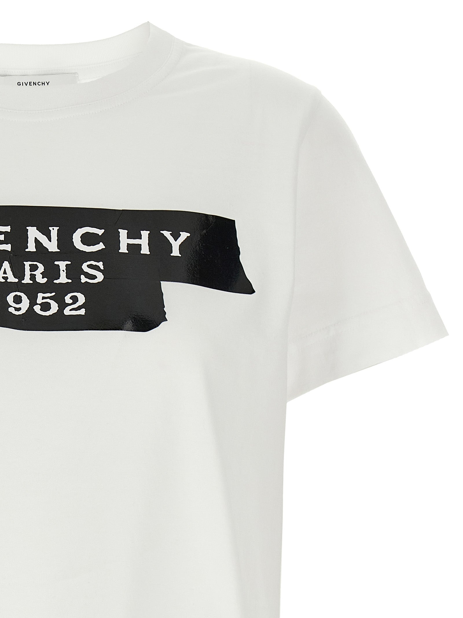 GIVENCHY - GIVENCHY - ’GIVENCHY Tape’ T-shirt - Women’s Tops
