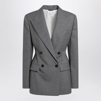 Givenchy - Givenchy Grey double-breasted wool jacket - Jackets