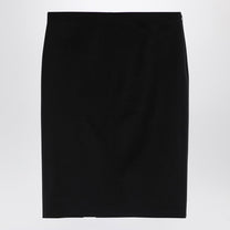 Givenchy - Givenchy Black wool skirt with metal button 4G - Skirts