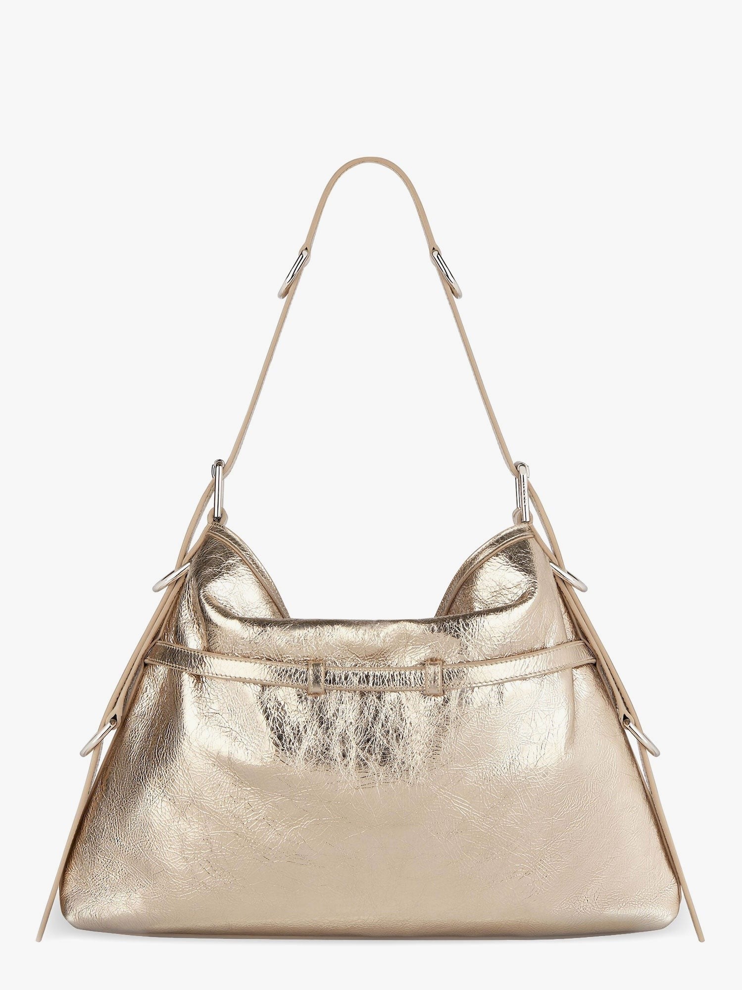 Givenchy - Givenchy Voyou Metallized Leather Shoulder Bag - Women’s Bags