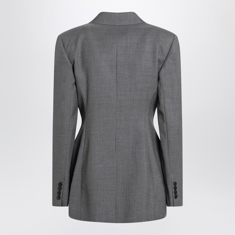Givenchy - Givenchy Grey double-breasted wool jacket - Jackets