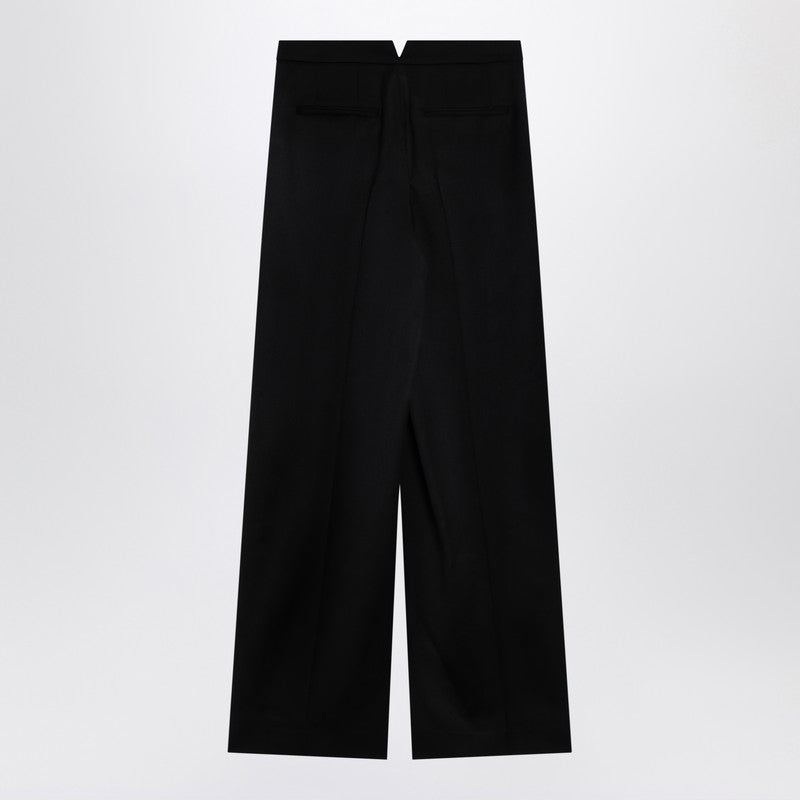 Givenchy - Givenchy Black wool wide trousers - Trousers