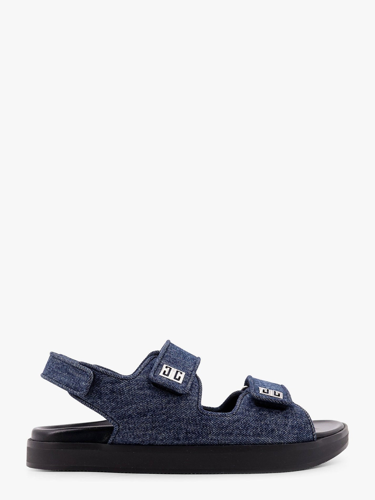Givenchy - Givenchy Strap Flat Denim Sandals - Women’s Shoes