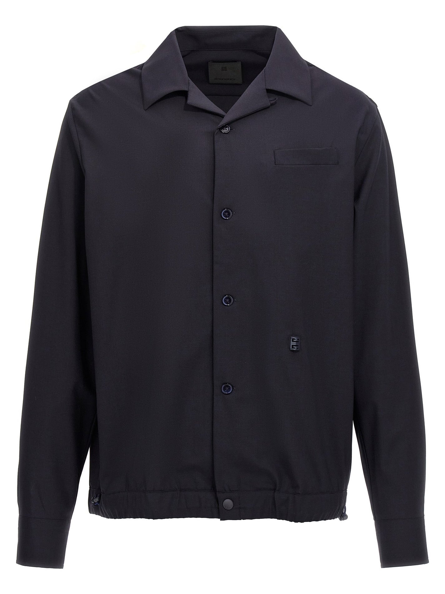 GIVENCHY - GIVENCHY - Logo plaque shirt - Men’s Top