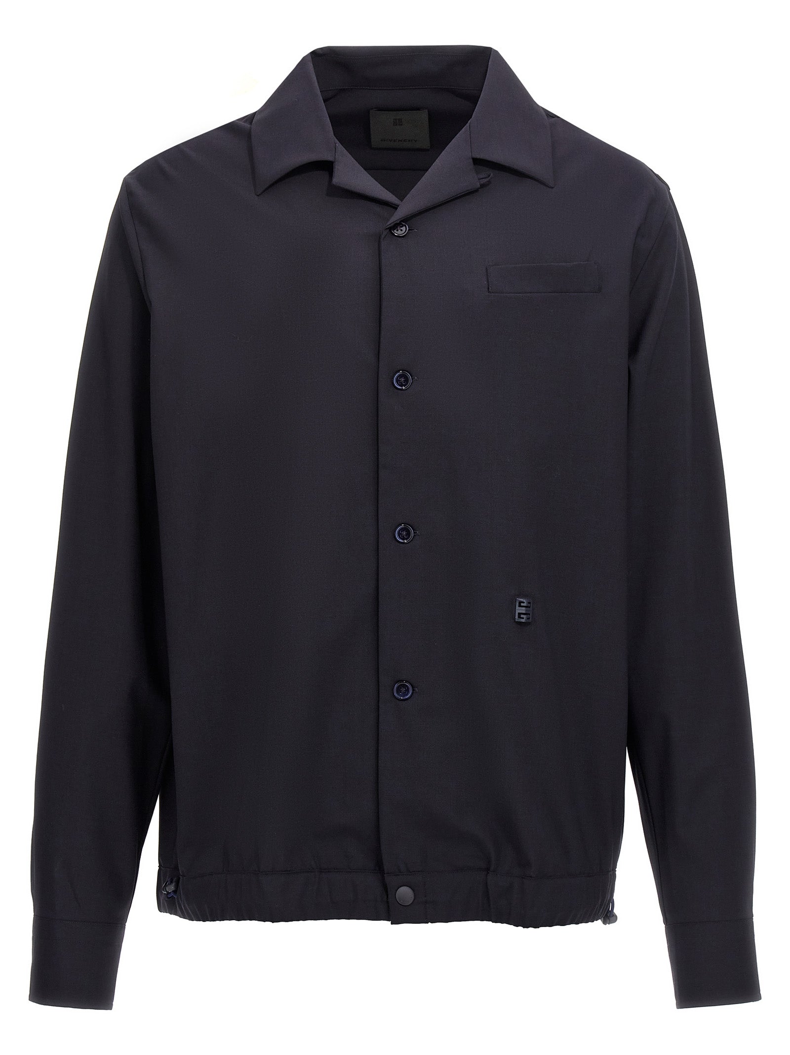 GIVENCHY - GIVENCHY - Logo plaque shirt - Men’s Top