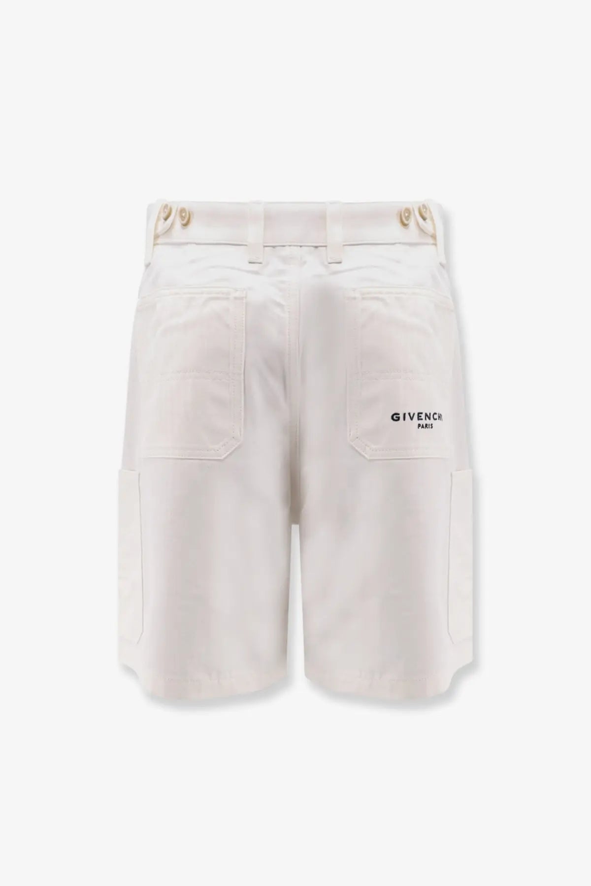 Givenchy Men's Cotton Bermuda Shorts White, view 2