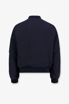 Givenchy Men's Cotton Blend Bomber Jacket Blue, view 2