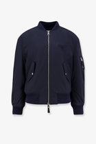 Givenchy Men's Cotton Blend Bomber Jacket Blue
