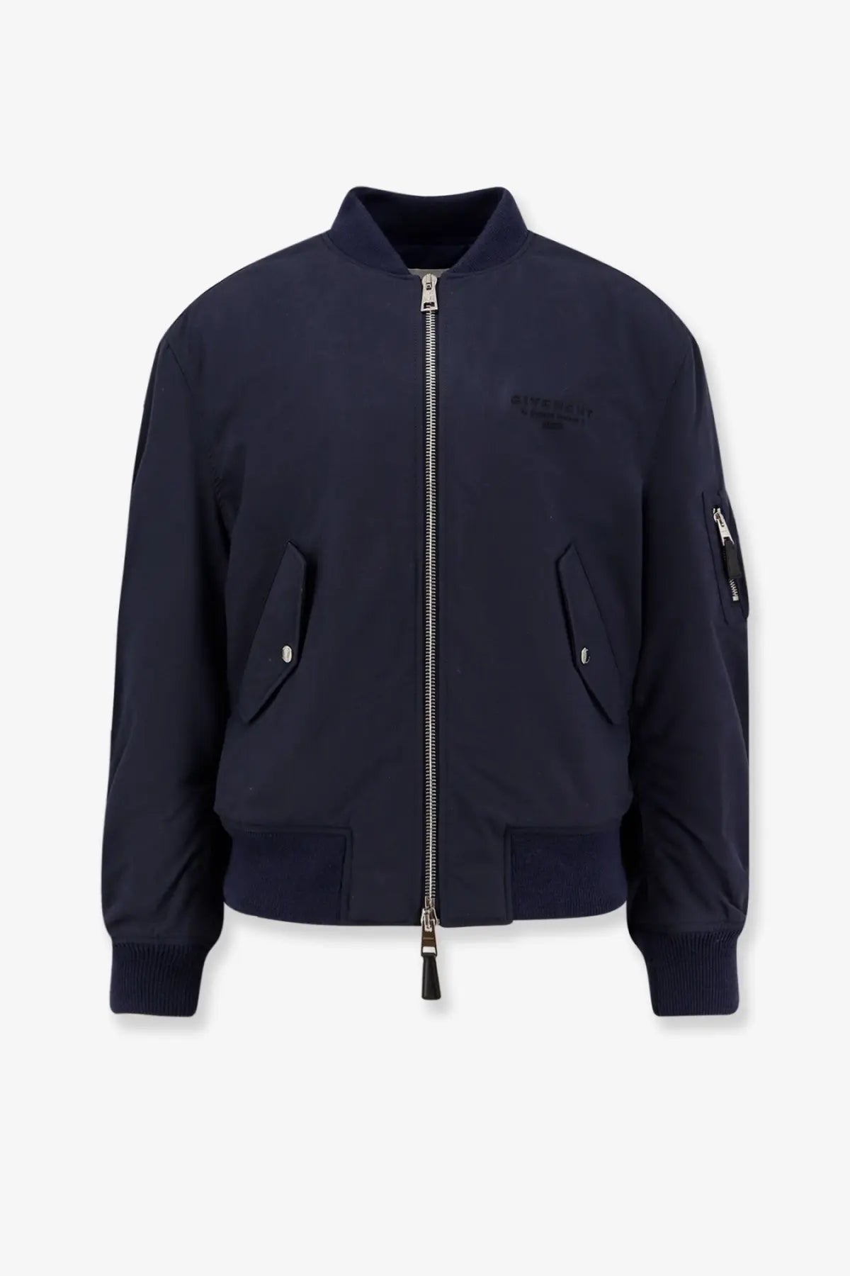 Givenchy Men's Cotton Blend Bomber Jacket Blue