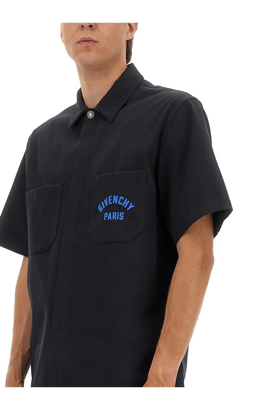 Givenchy Men's Cotton Shirt Blue, view 4