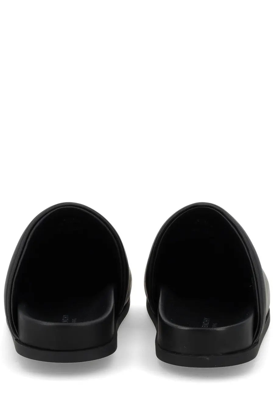 Givenchy men’s mule puffy black rubber slide sandals with a sleek minimalist design for casual wear