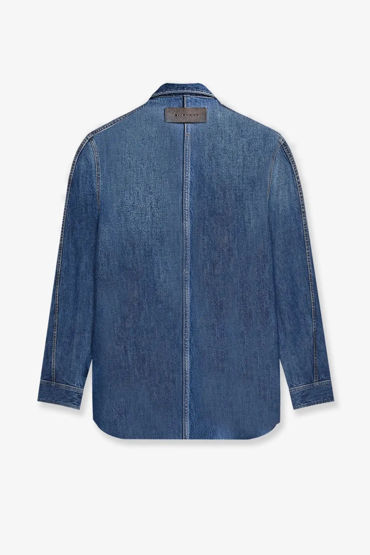Givenchy Men's Overshirt Denim Shirt Blue, view 4