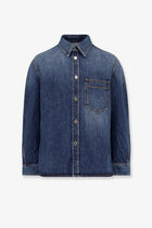 Givenchy Men's Overshirt Denim Shirt Blue