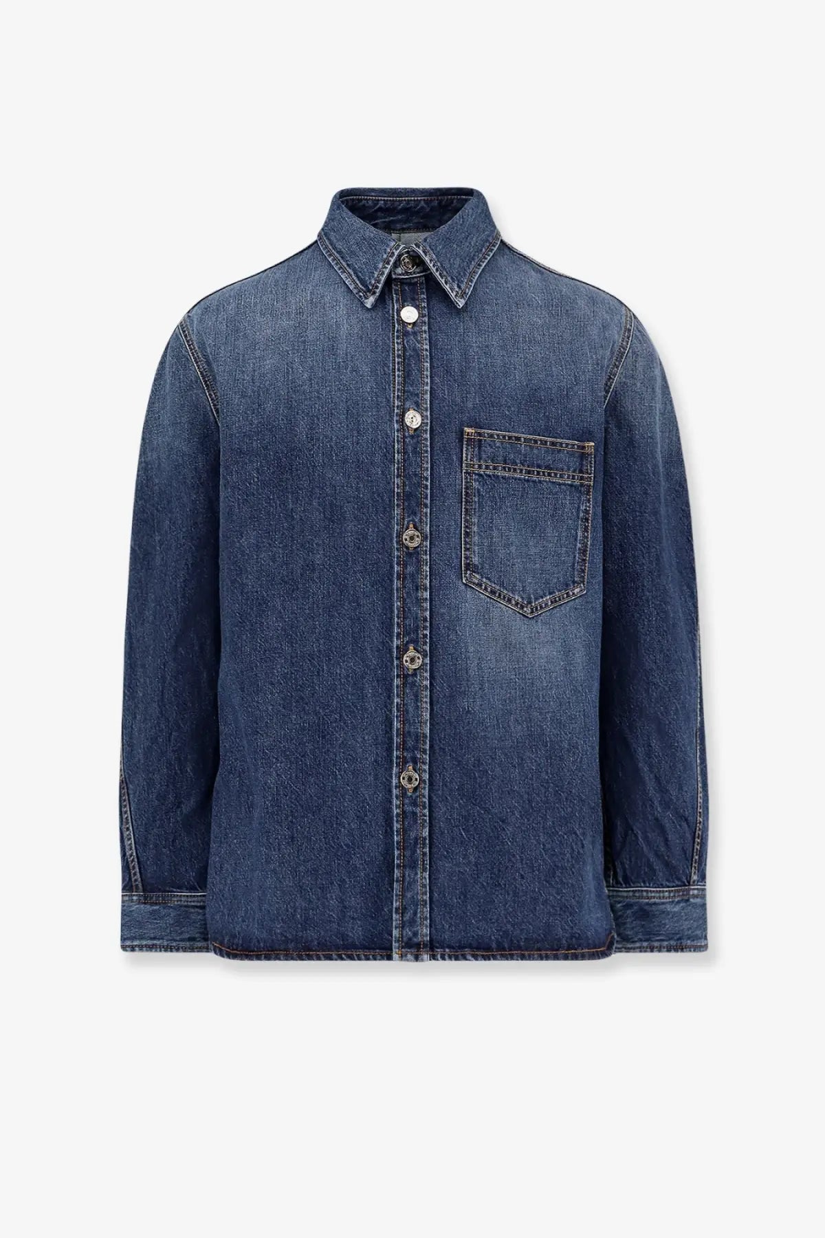 Givenchy Men's Overshirt Denim Shirt Blue