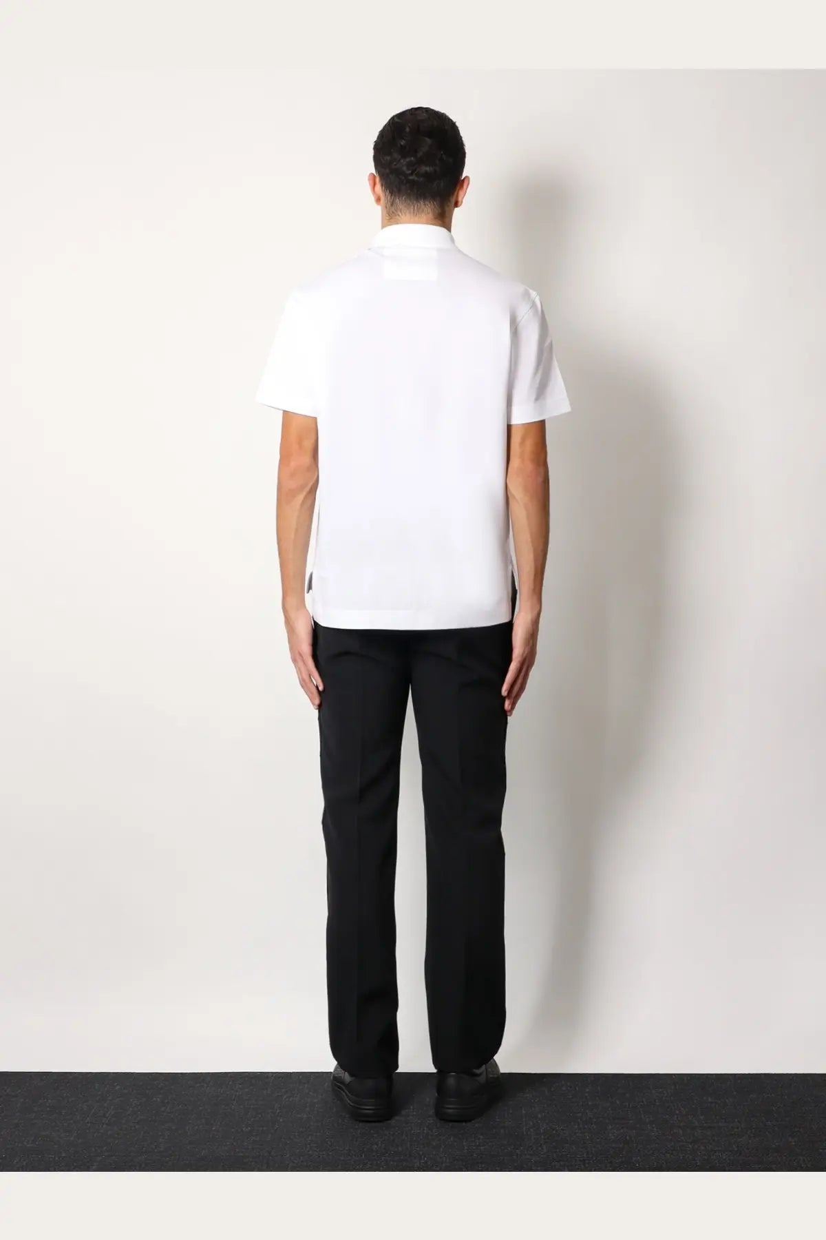 Givenchy Men's Piqué Cotton Polo Shirt White, view 4
