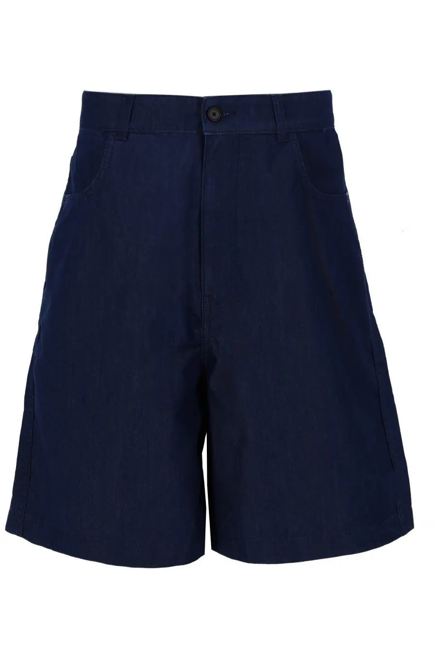 Givenchy men’s navy blue cotton shorts with button closure and side pockets for casual wear