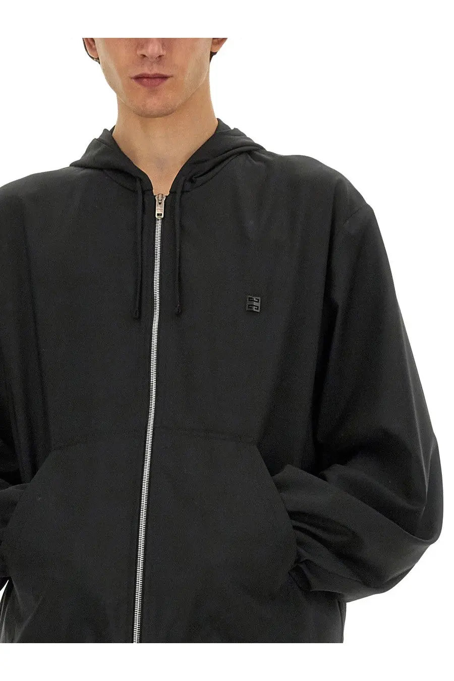 Givenchy Men's Zip Sweatshirt Black, view 4