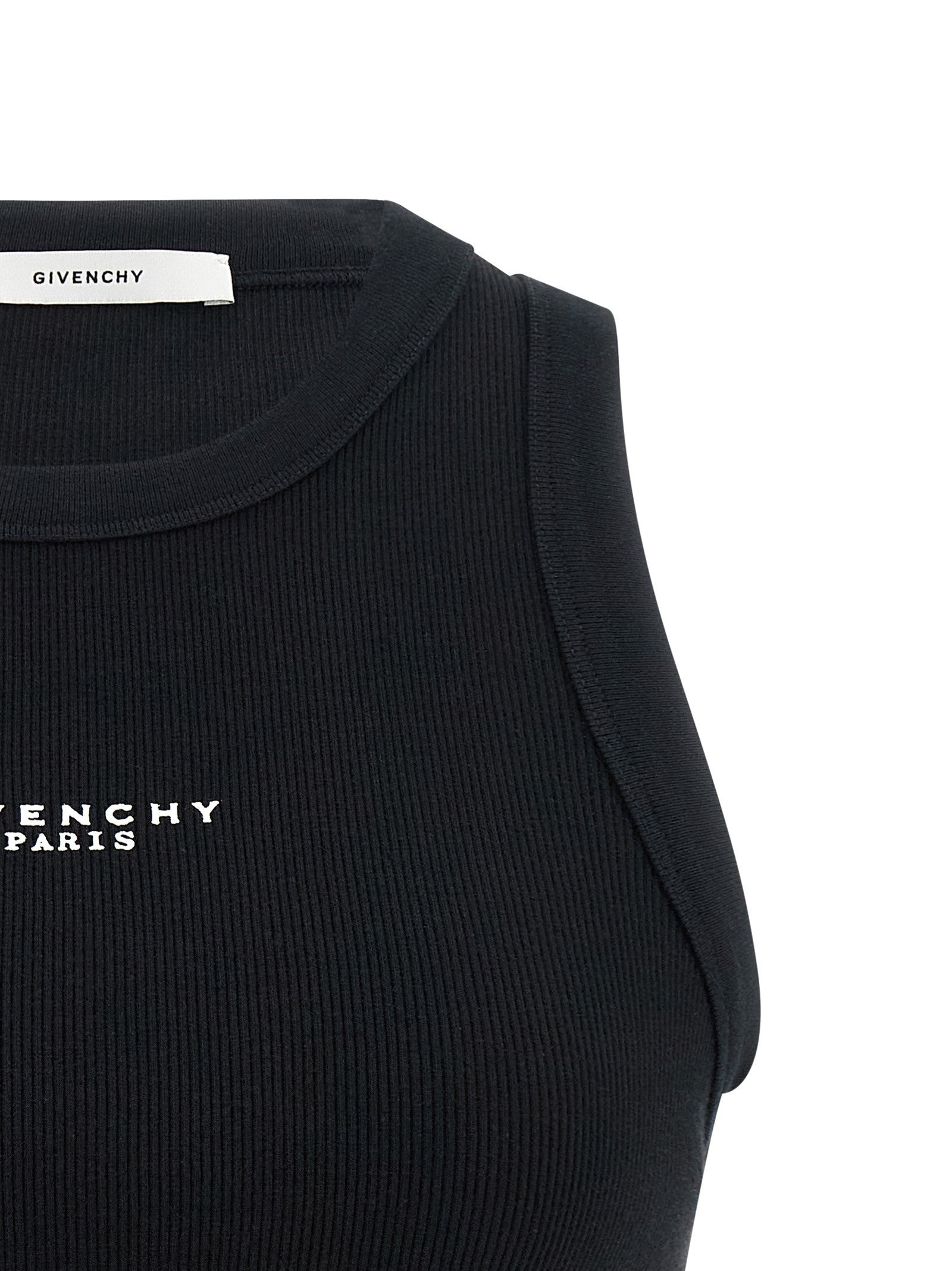 Givenchy Givenchy Paris Print Top Black