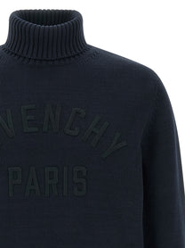 Givenchy Givenchy Paris Turtleneck Sweater Blue