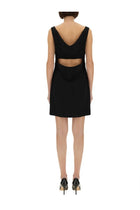 Givenchy Women's Crepe and Satin Dress Black, view 3