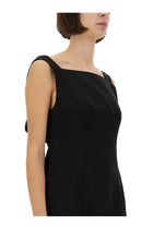 Givenchy Women's Crepe and Satin Dress Black, view 4