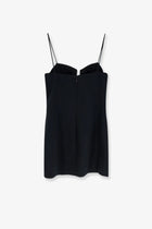 Givenchy Women's Cutaway Satin Mini Dress Black, view 2