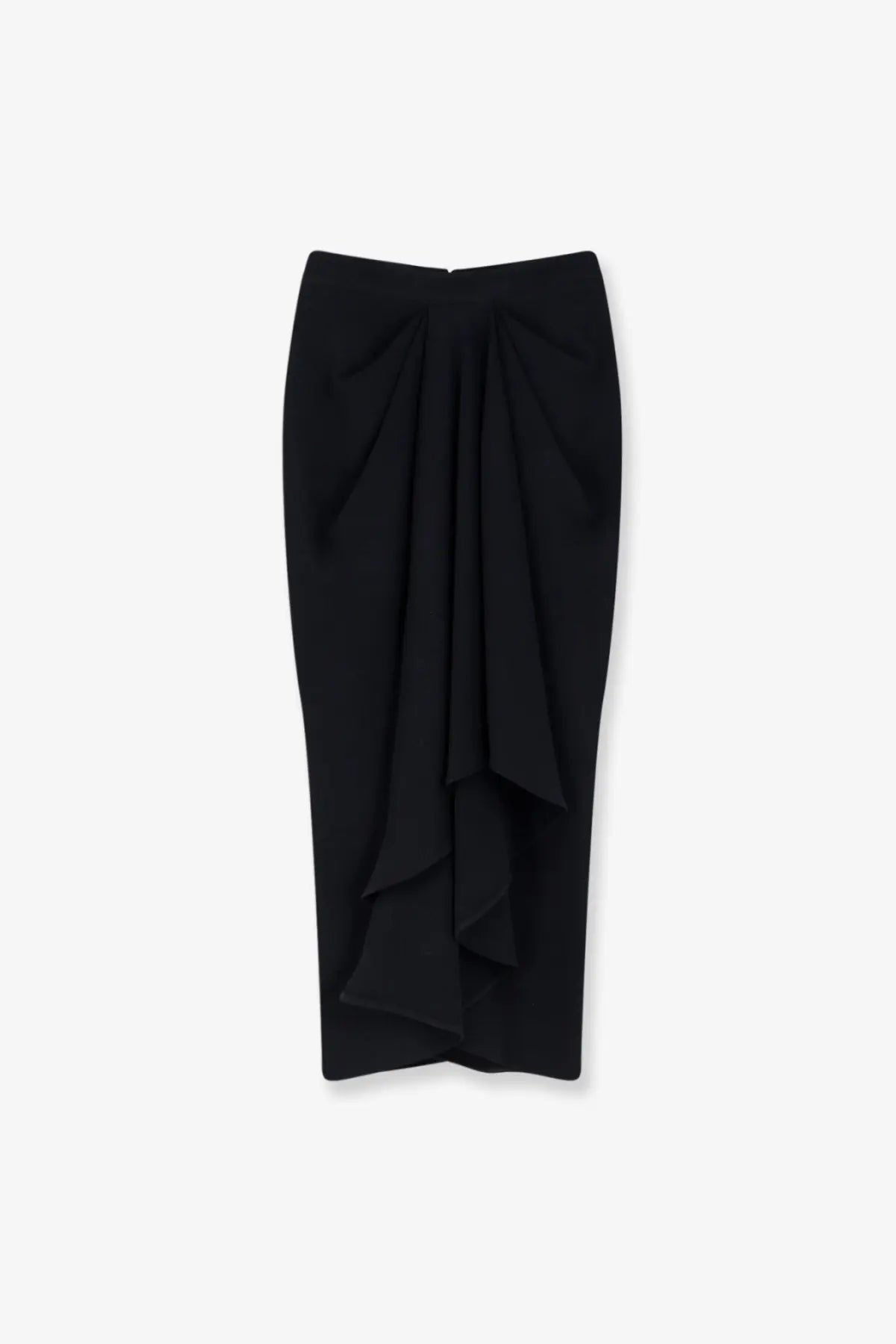 Givenchy Women's Draped Midi Skirt Black