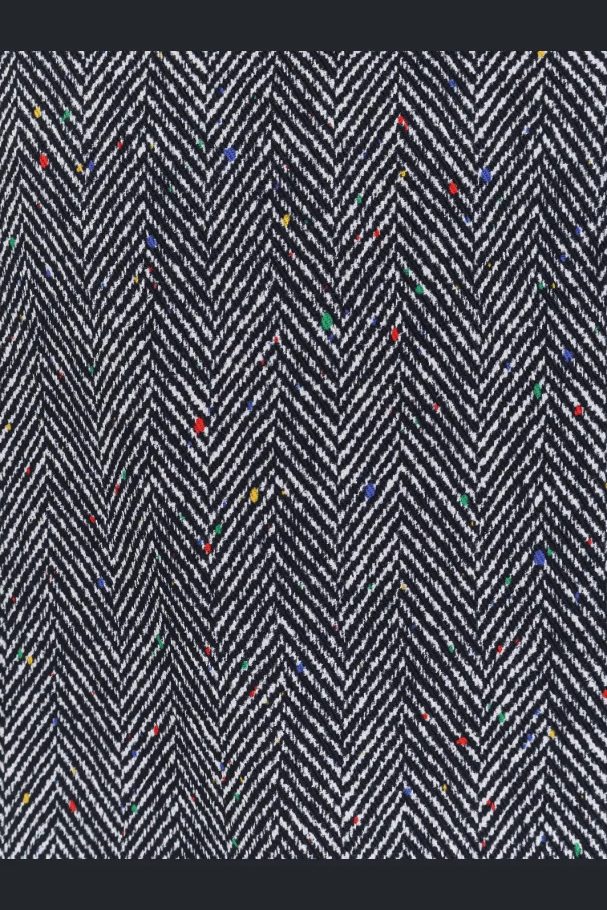 Givenchy Women's Herringbone Motif Cotton Skirt Grey, view 3