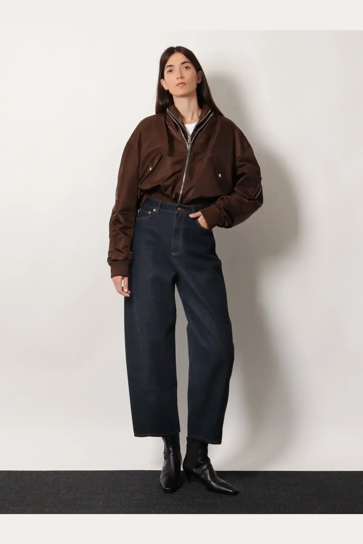 Givenchy Women's Twisted Dark Blue Denim Jeans Blue, view 2