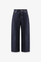 Givenchy Women's Twisted Dark Blue Denim Jeans Blue