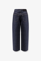 Givenchy Women's Twisted Dark Blue Denim Jeans Blue, view 4