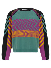 Kiko Kostadinov Gizi Panelled Sweater Gold