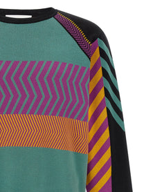 Kiko Kostadinov Gizi Panelled Sweater Gold