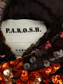 Parosh Gla Shoulder Bag Brown