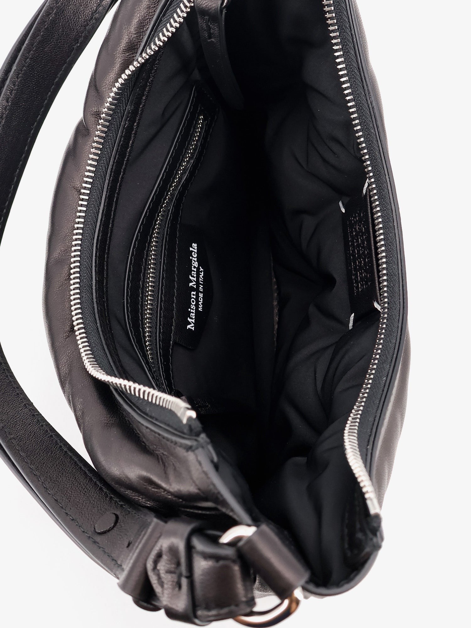 Maison Margiela Women's Glam Slam Leather Shoulder Bag Black