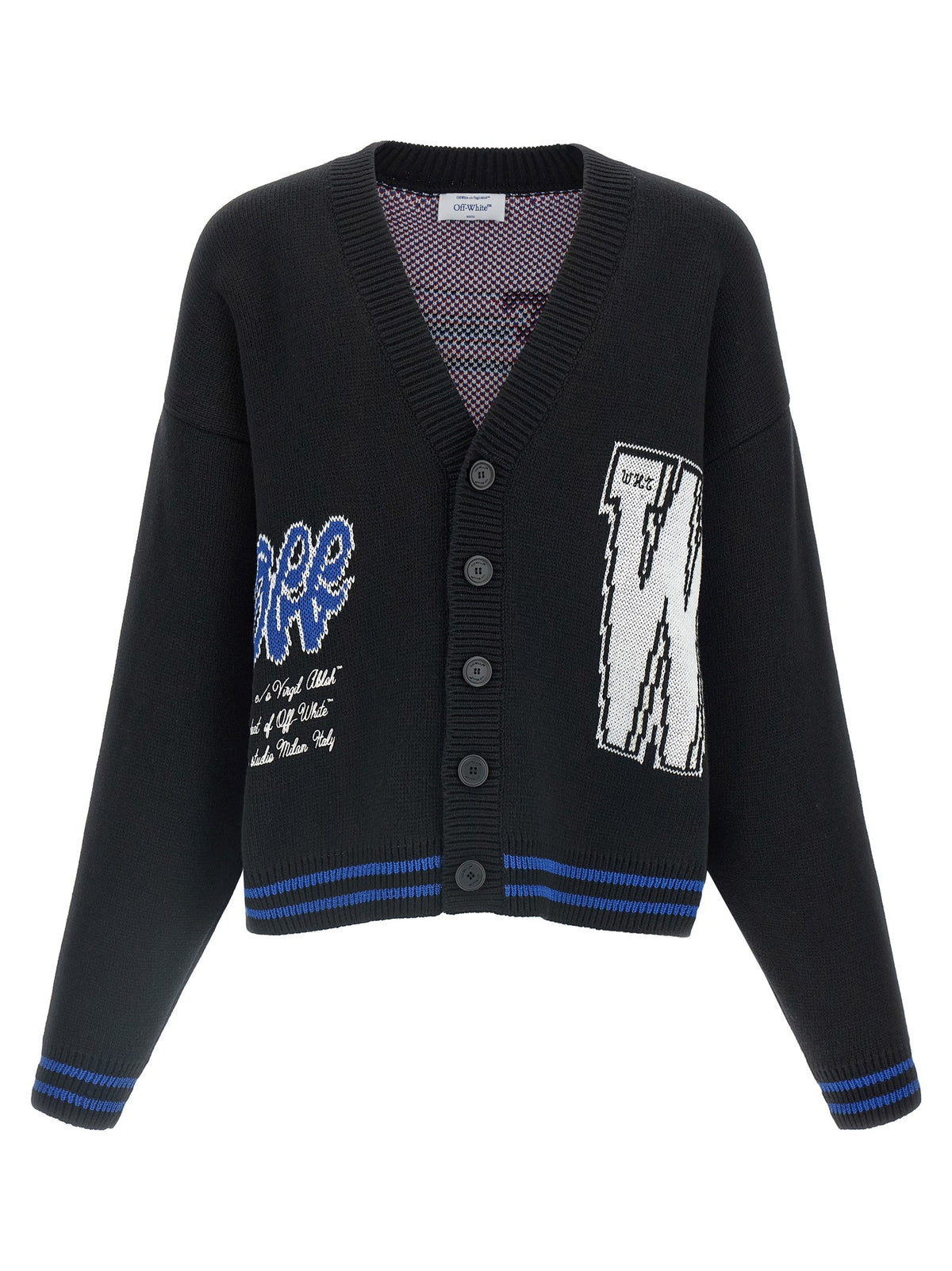 Off-White Glide Diag Cardigan Black