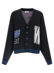 Off-White Glide Diag Cardigan Black