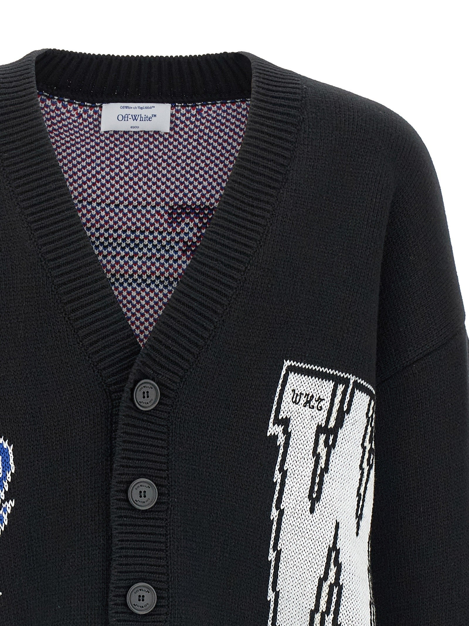 Off-White Glide Diag Cardigan Black