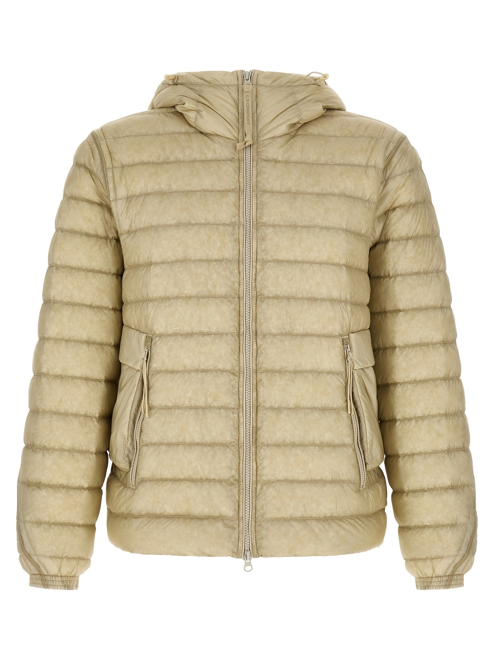 C.P. Company Goggle Down Jacket Beige