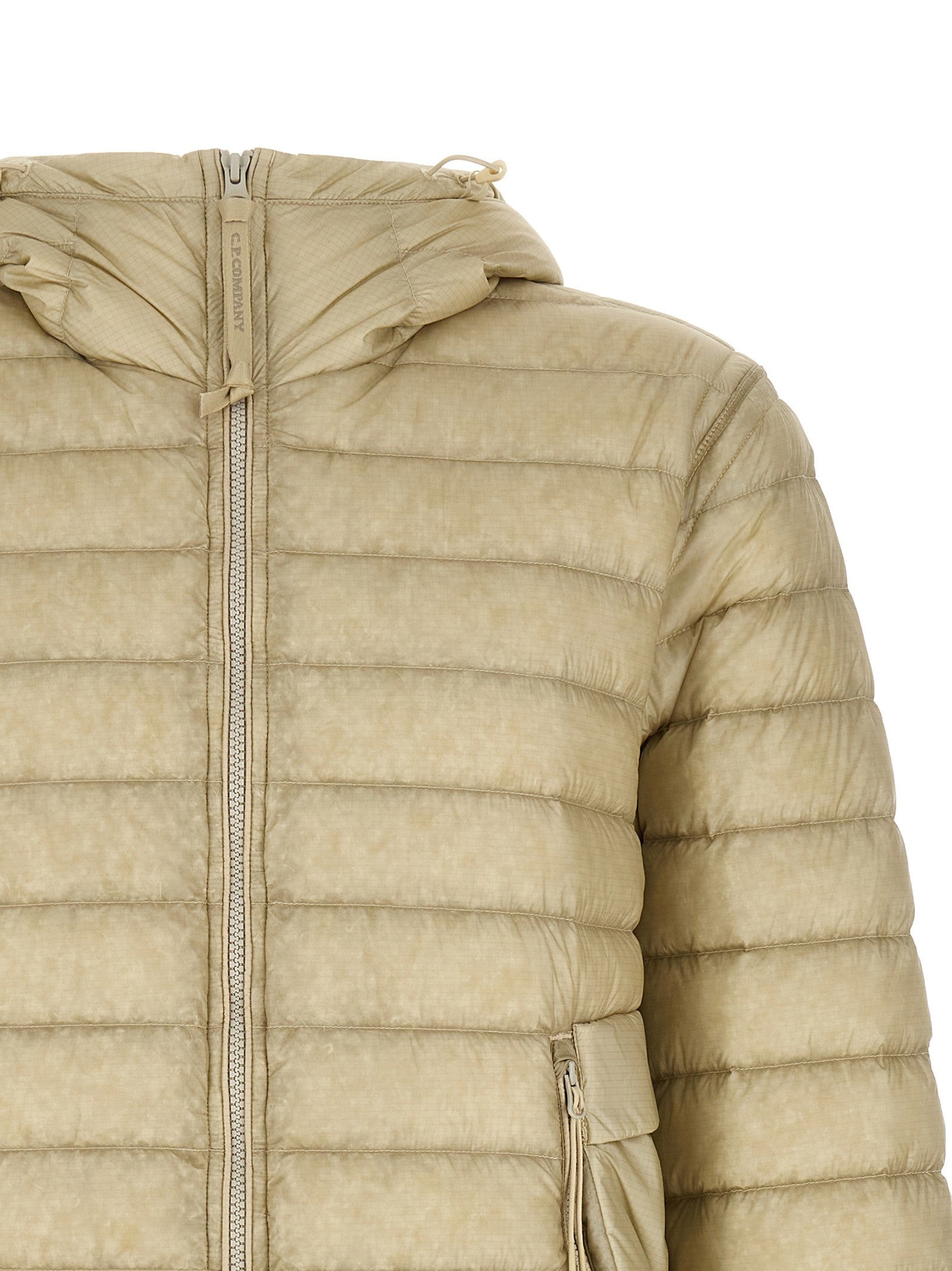 C.P. Company Goggle Down Jacket Beige