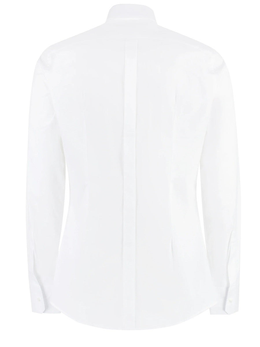 Dolce &amp; Gabbana Men's Gold Fit Cotton Shirt White