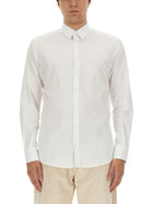 Dolce &amp; Gabbana Men's Gold Fit Cotton Shirt White, view 2