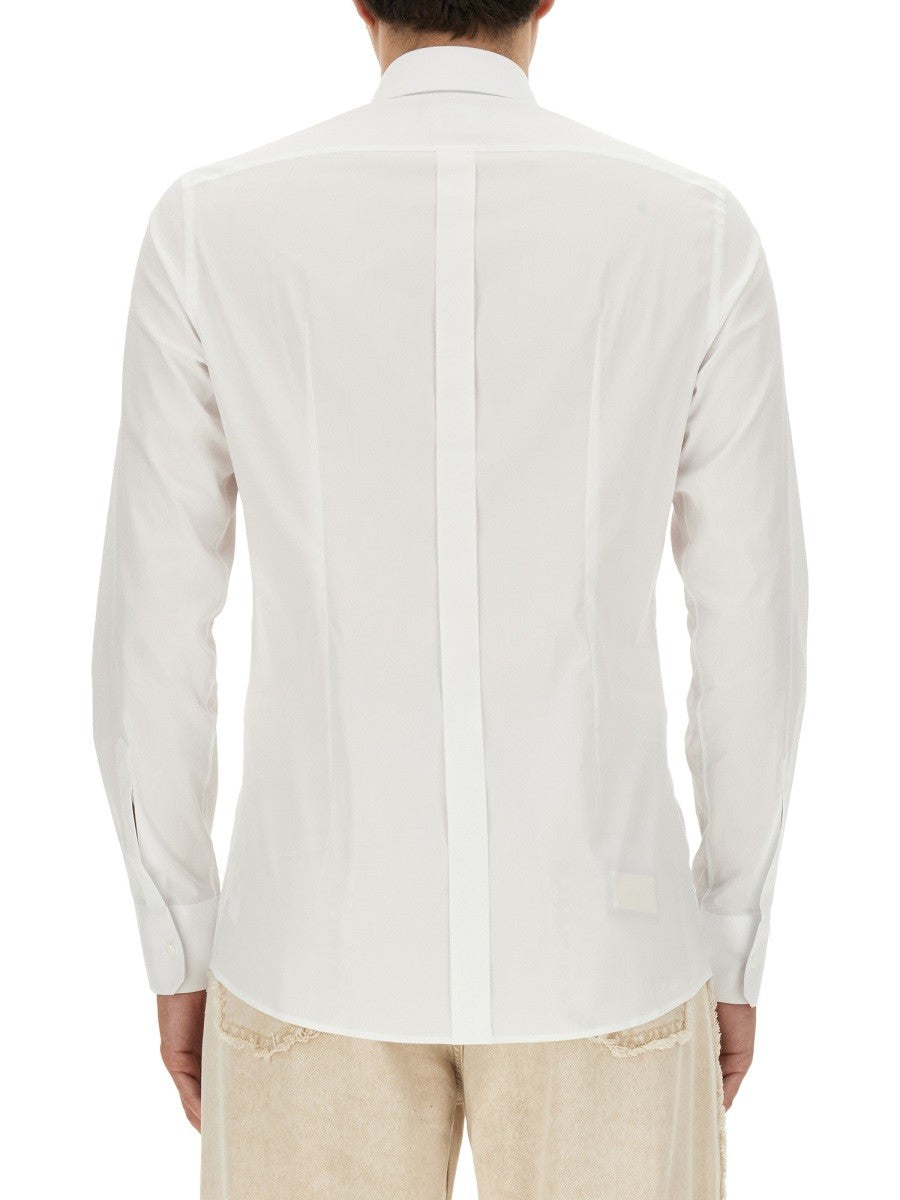 Dolce &amp; Gabbana Men's Gold Fit Cotton Shirt White