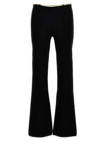 alexanderwang Gold Nameplate Chain Pants Black