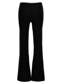 alexanderwang Gold Nameplate Chain Pants Black