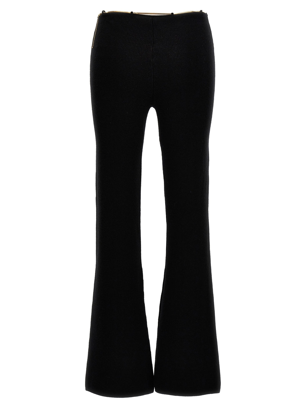 alexanderwang Gold Nameplate Chain Pants Black, view 2