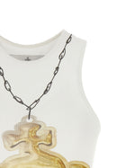 Vivienne Westwood Gold Orb 90s Tank Top White, view 3